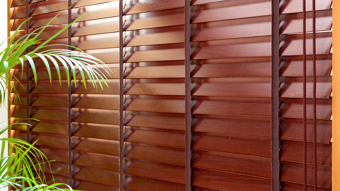 wooden blinds