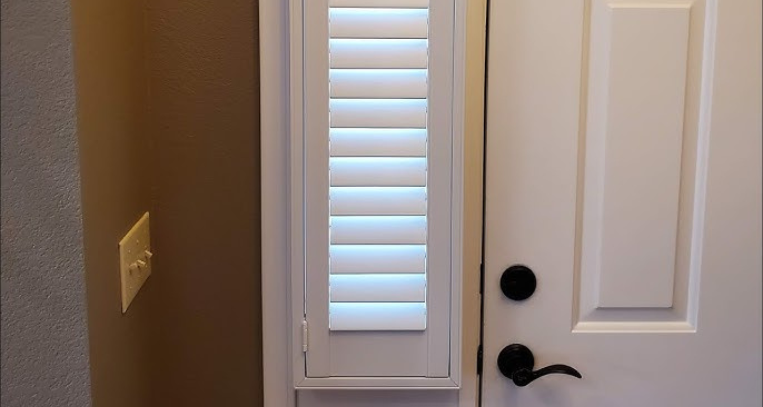 Sidelight Plantation Shutters: Enhance Your Entryway with Elegance and Functionality